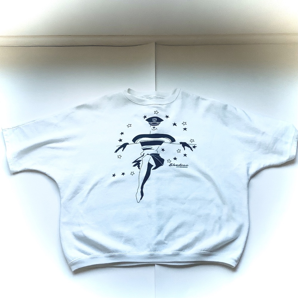 🇨🇦 Vintage 1980s Yacht Core New Brunswick White Sweatshirt 🇨🇦